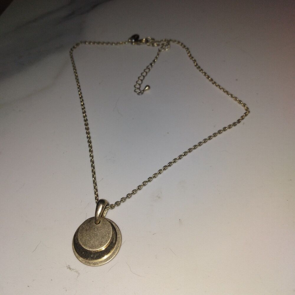 lia sophia Necklace Gold tone Three Disc Necklace